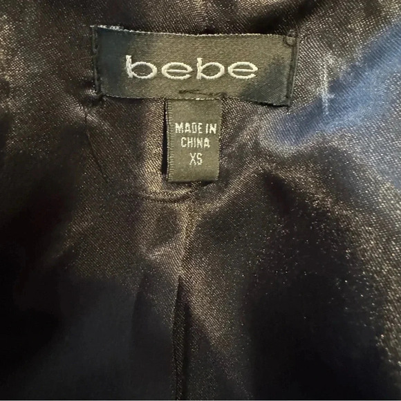 Bebe Wool Belted 3/4 length Double Breasted heavy winter coat Women’s size XS - Picture 12 of 16